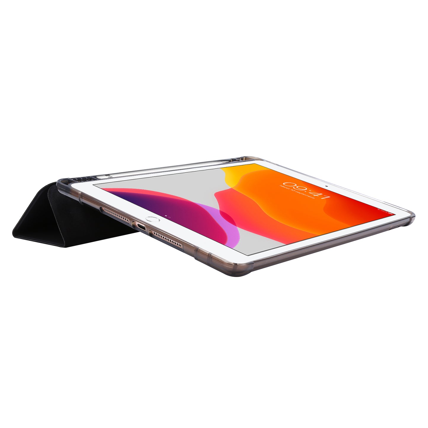 Tri-fold Stand Leather Tablet Shell with Pen Slot for iPad 10.2 (2021)/(2020)/(2019)