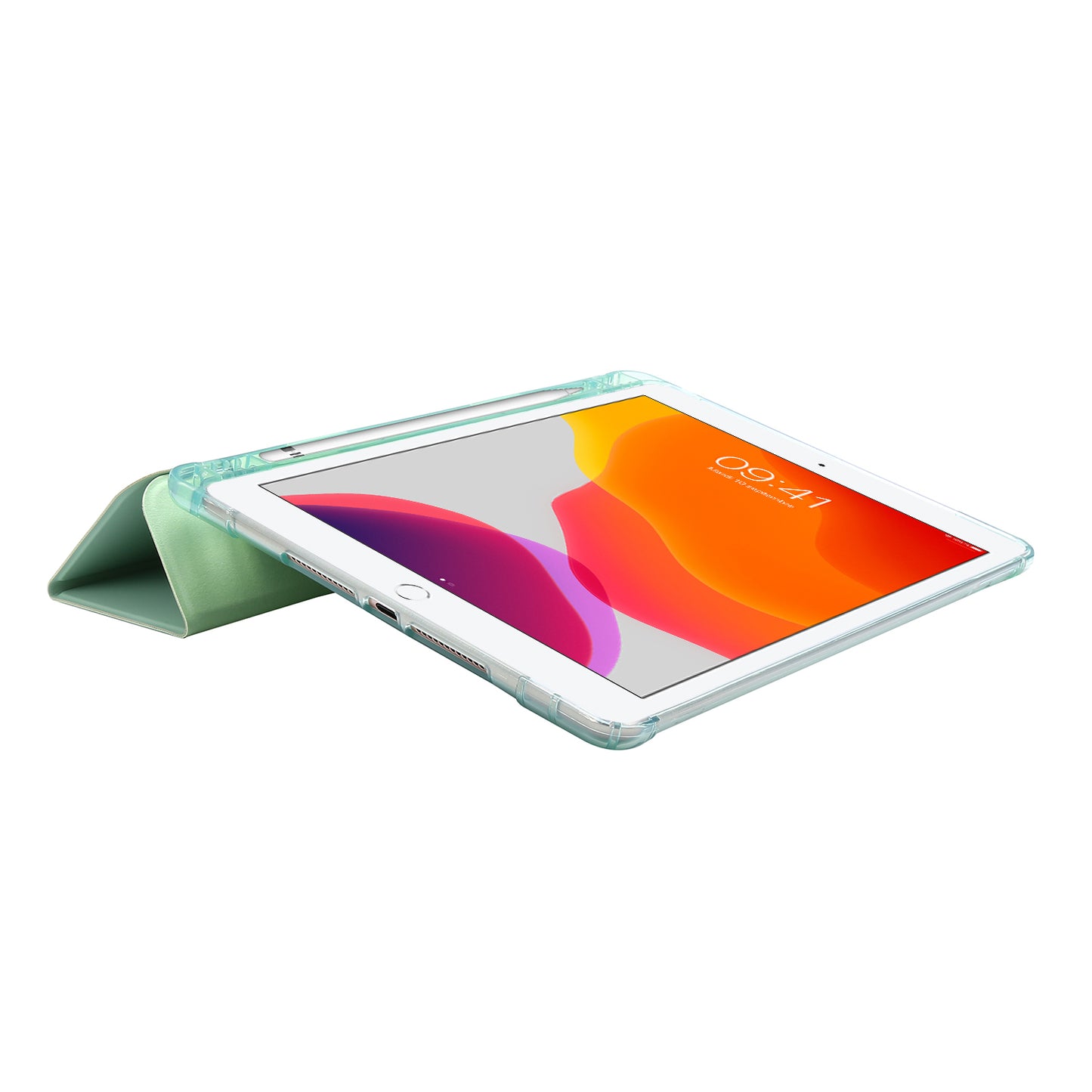 Tri-fold Stand Leather Tablet Shell with Pen Slot for iPad 10.2 (2021)/(2020)/(2019)