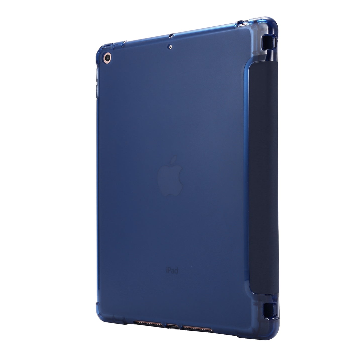 Tri-fold Stand Leather Tablet Shell with Pen Slot for iPad 10.2 (2021)/(2020)/(2019)