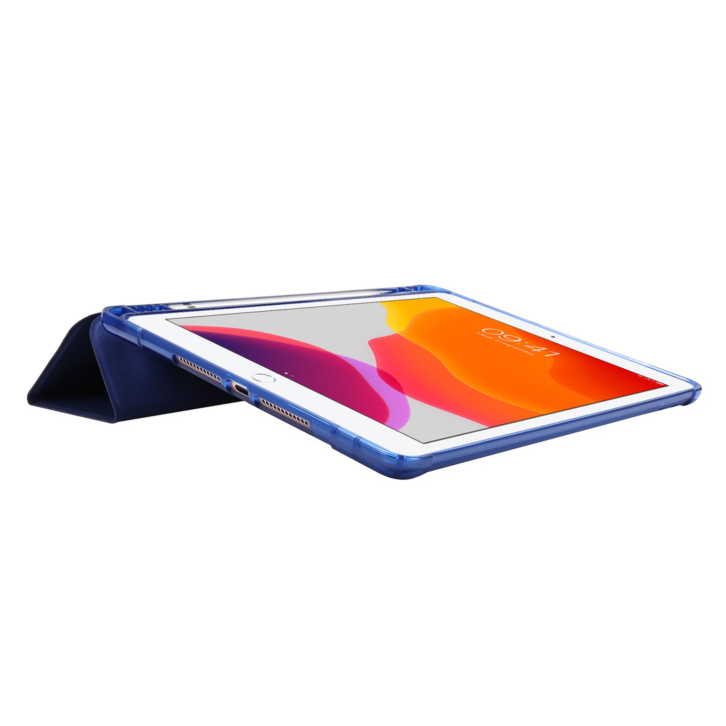 Tri-fold Stand Leather Tablet Shell with Pen Slot for iPad 10.2 (2021)/(2020)/(2019)
