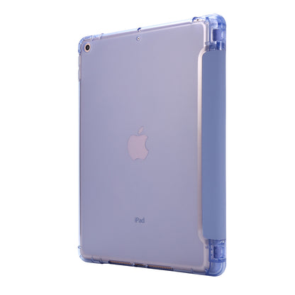 Tri-fold Stand Leather Tablet Shell with Pen Slot for iPad 10.2 (2021)/(2020)/(2019)