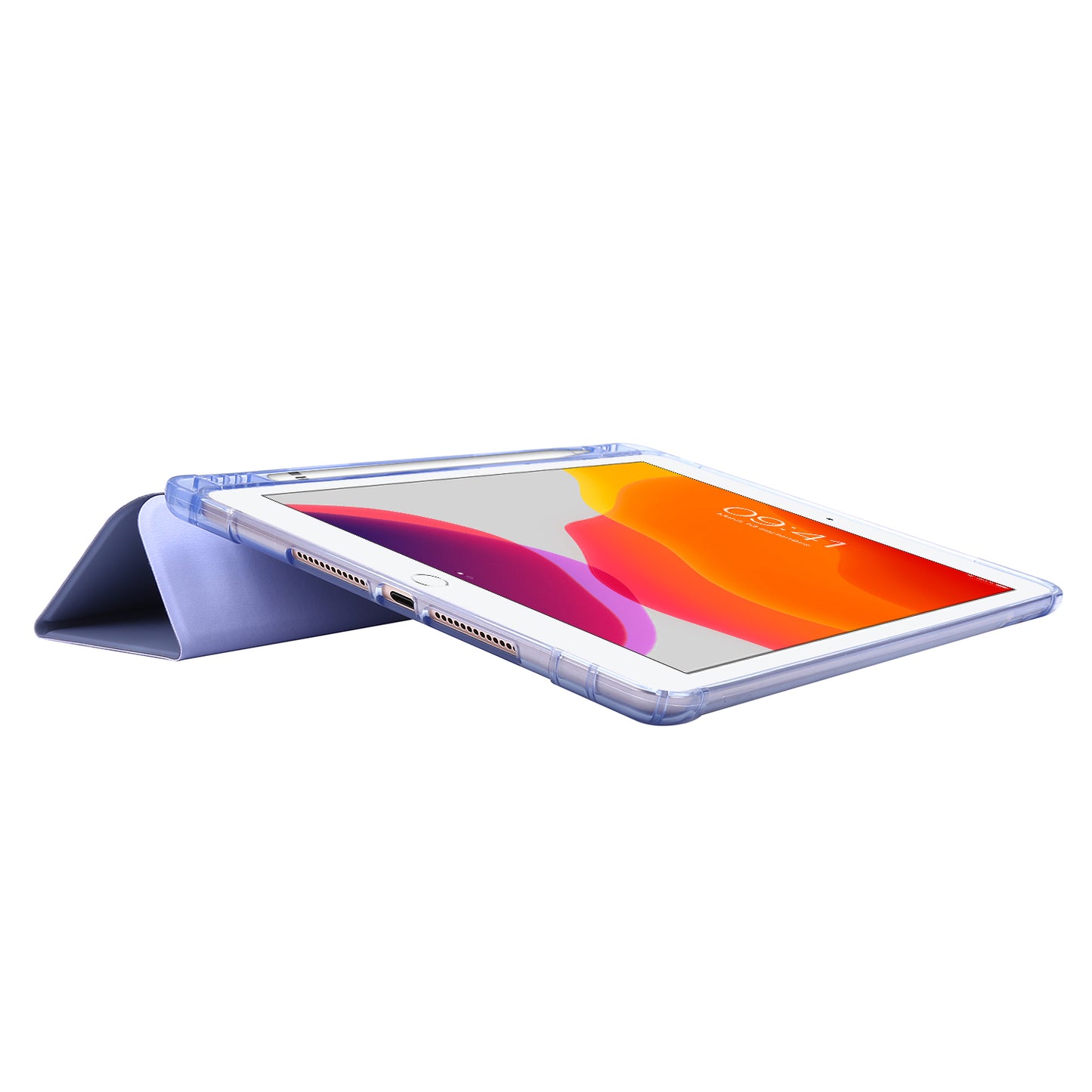 Tri-fold Stand Leather Tablet Shell with Pen Slot for iPad 10.2 (2021)/(2020)/(2019)