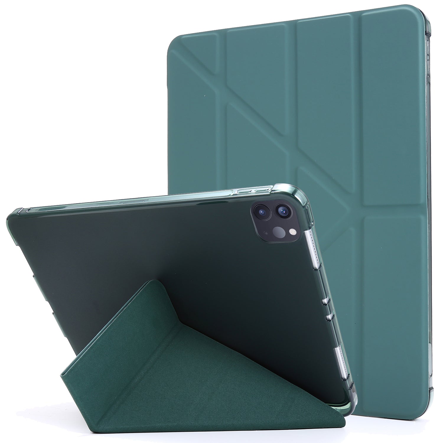 Deformable Stand Leather Smart Tablet Protective Case for iPad Pro 12.9-inch (2020)/(2018)
