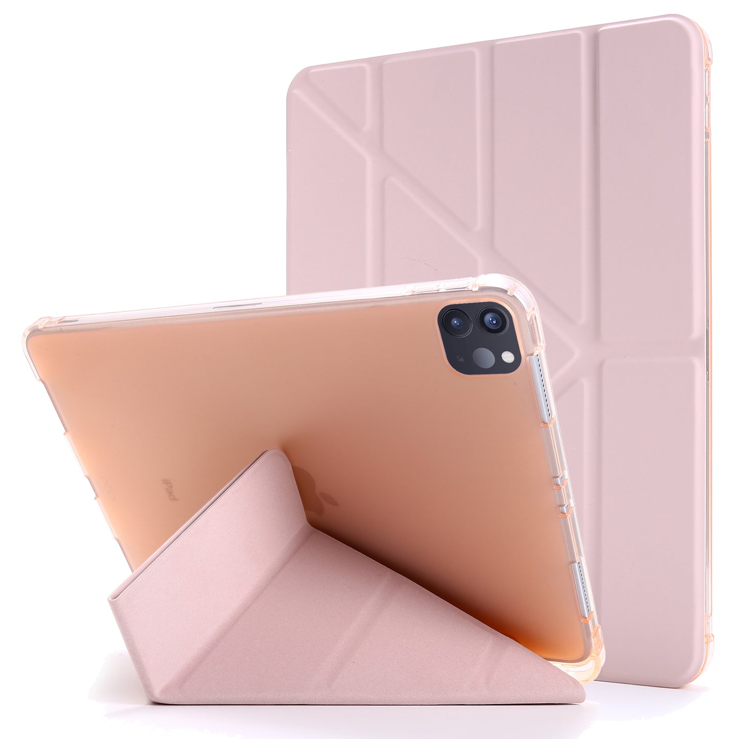 Deformable Stand Leather Smart Tablet Protective Case for iPad Pro 12.9-inch (2020)/(2018)