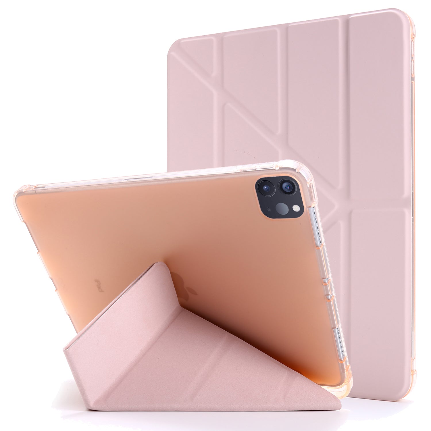 Deformable Stand Leather Smart Tablet Protective Case for iPad Pro 12.9-inch (2020)/(2018)