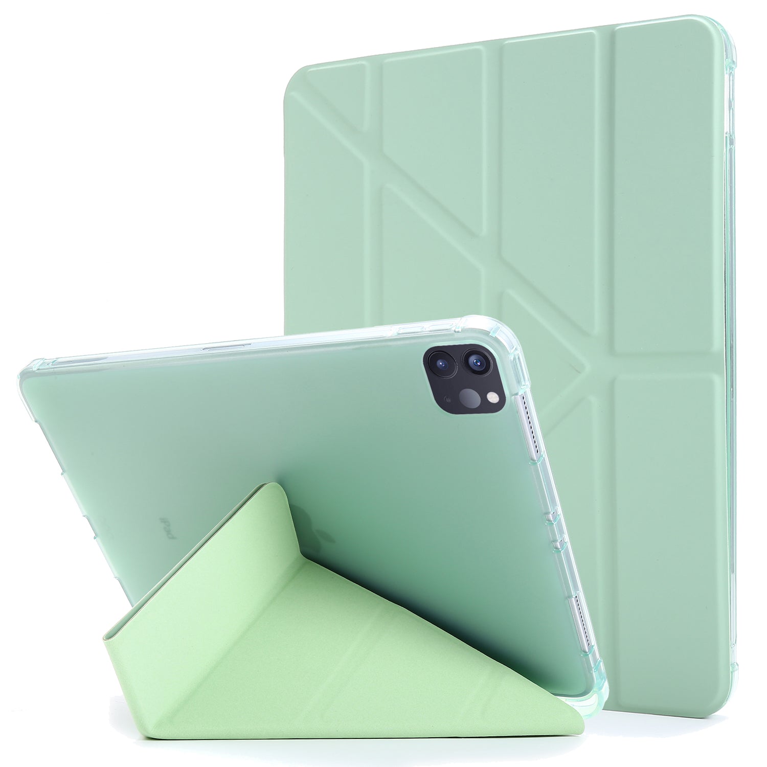 Deformable Stand Leather Smart Tablet Protective Case for iPad Pro 12.9-inch (2020)/(2018)