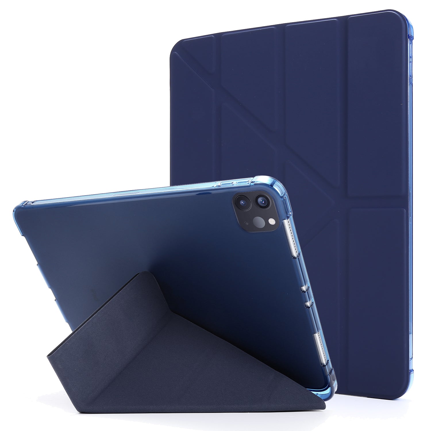 Deformable Stand Leather Smart Tablet Protective Case for iPad Pro 12.9-inch (2020)/(2018)