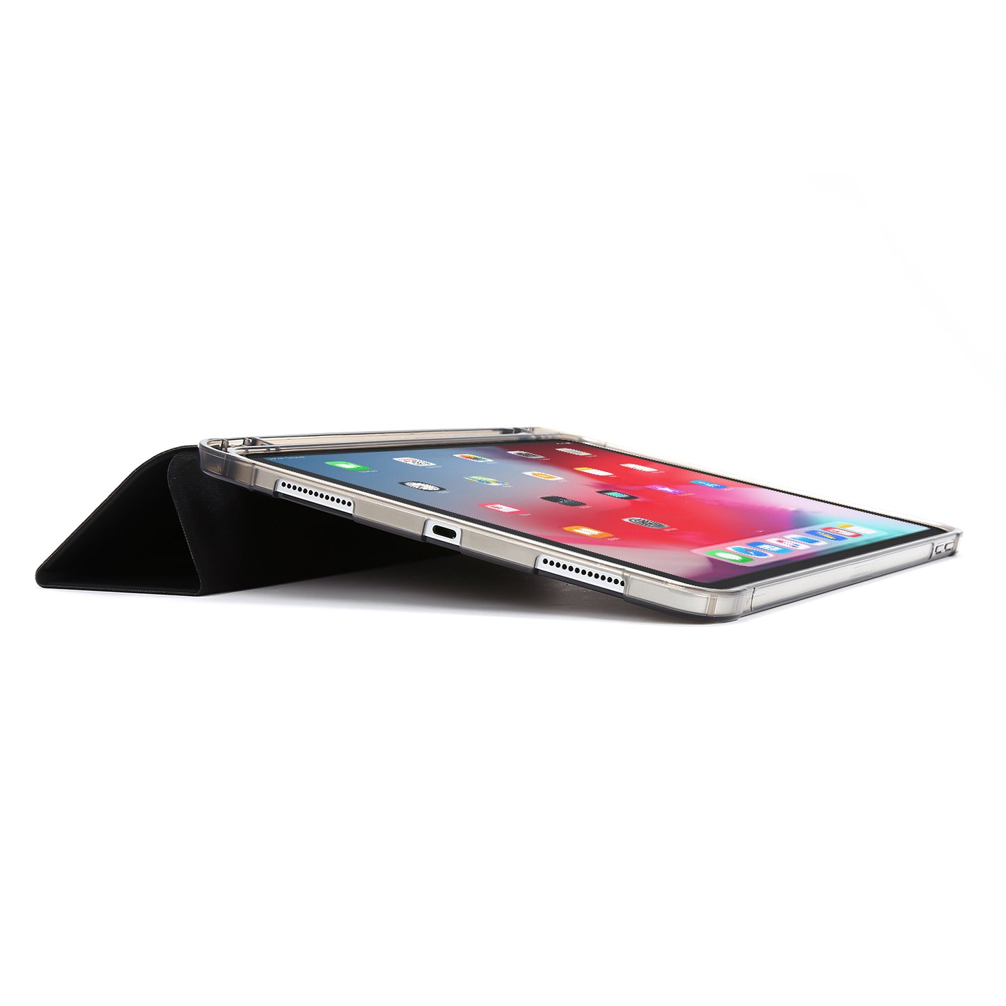 Tri-fold Stand Leather Tablet Protective Case with Pen Slot for iPad Pro 12.9-inch (2020)/(2018)