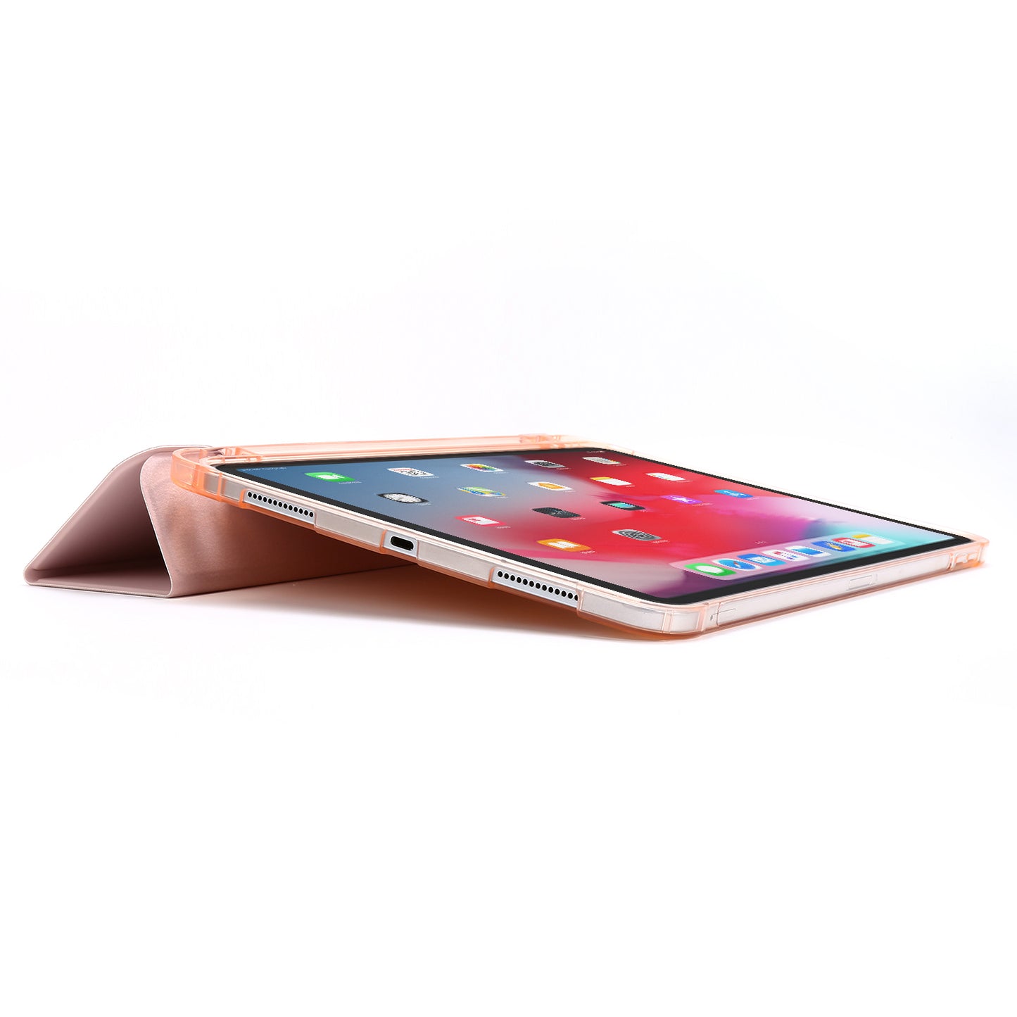 Tri-fold Stand Leather Tablet Protective Case with Pen Slot for iPad Pro 12.9-inch (2020)/(2018)