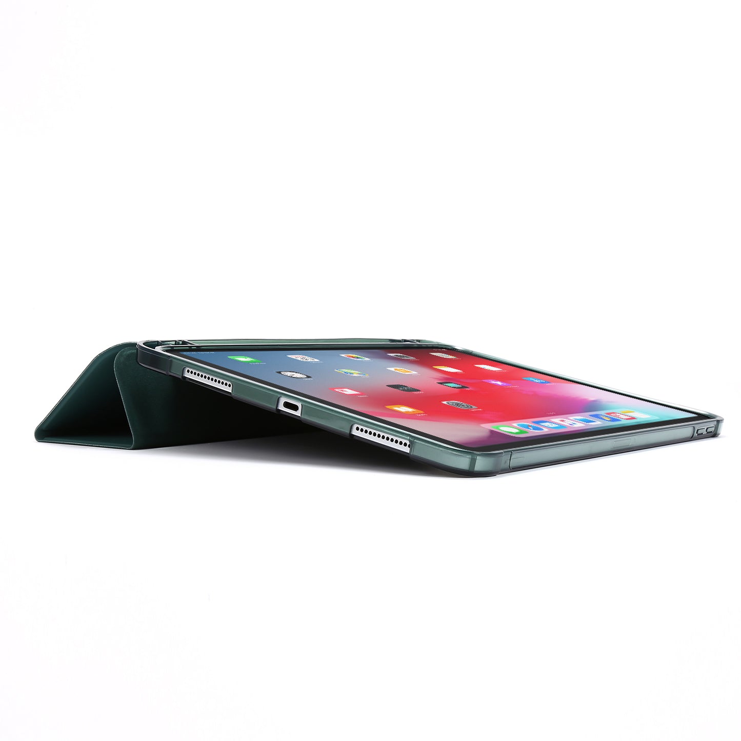 Tri-fold Stand Leather Tablet Cover Case with Pen Slot for iPad Pro 11-inch (2020)/(2018)