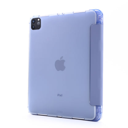 Tri-fold Stand Leather Tablet Cover Case with Pen Slot for iPad Pro 11-inch (2020)/(2018)