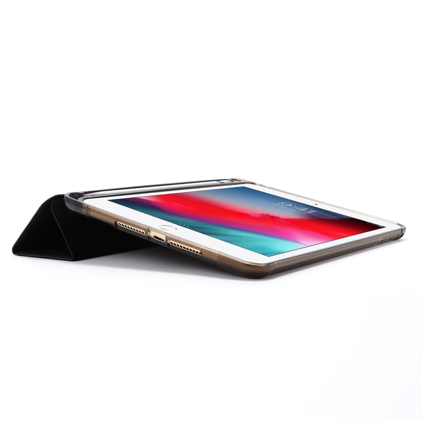 Tri-fold Stand Leather Tablet Shell with Pen Slot for iPad mini (2019) 7.9 inch/iPad mini 4/3/2/1