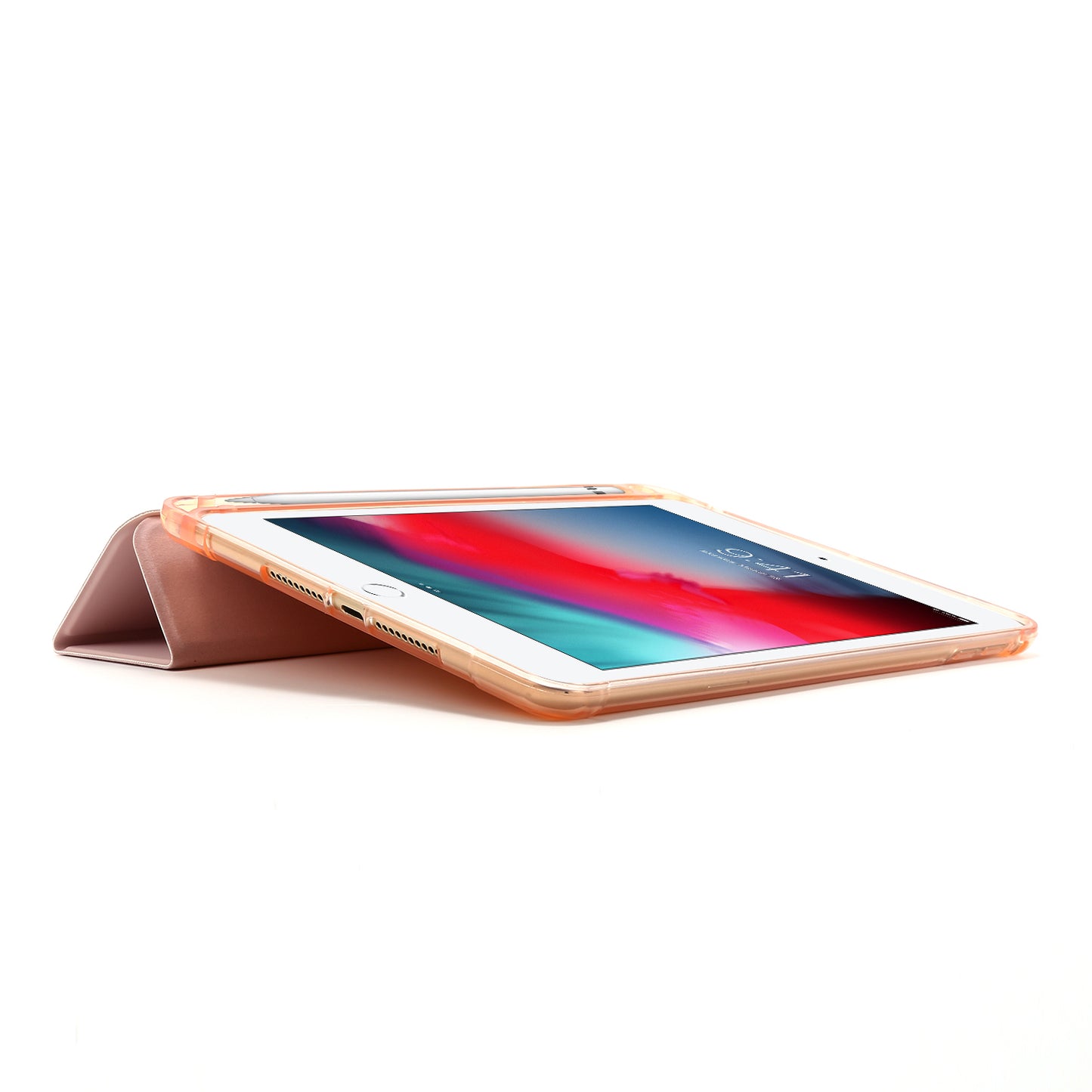 Tri-fold Stand Leather Tablet Shell with Pen Slot for iPad mini (2019) 7.9 inch/iPad mini 4/3/2/1