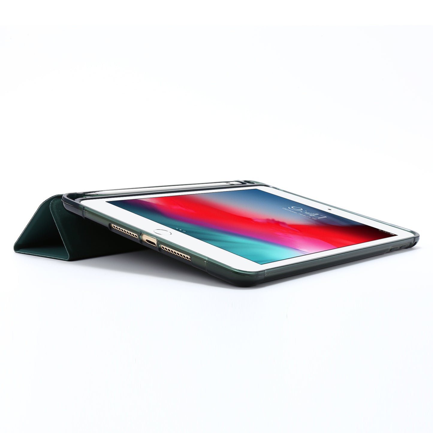 Tri-fold Stand Leather Tablet Shell with Pen Slot for iPad mini (2019) 7.9 inch/iPad mini 4/3/2/1