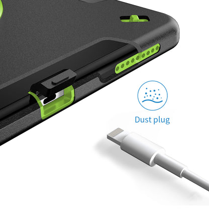 For iPad Pro 12.9-inch (2021)/(2020)/(2018) 360 Degree Swivel Handy Strap Kickstand PC + Silicone Tablet Case with Shoulder Strap