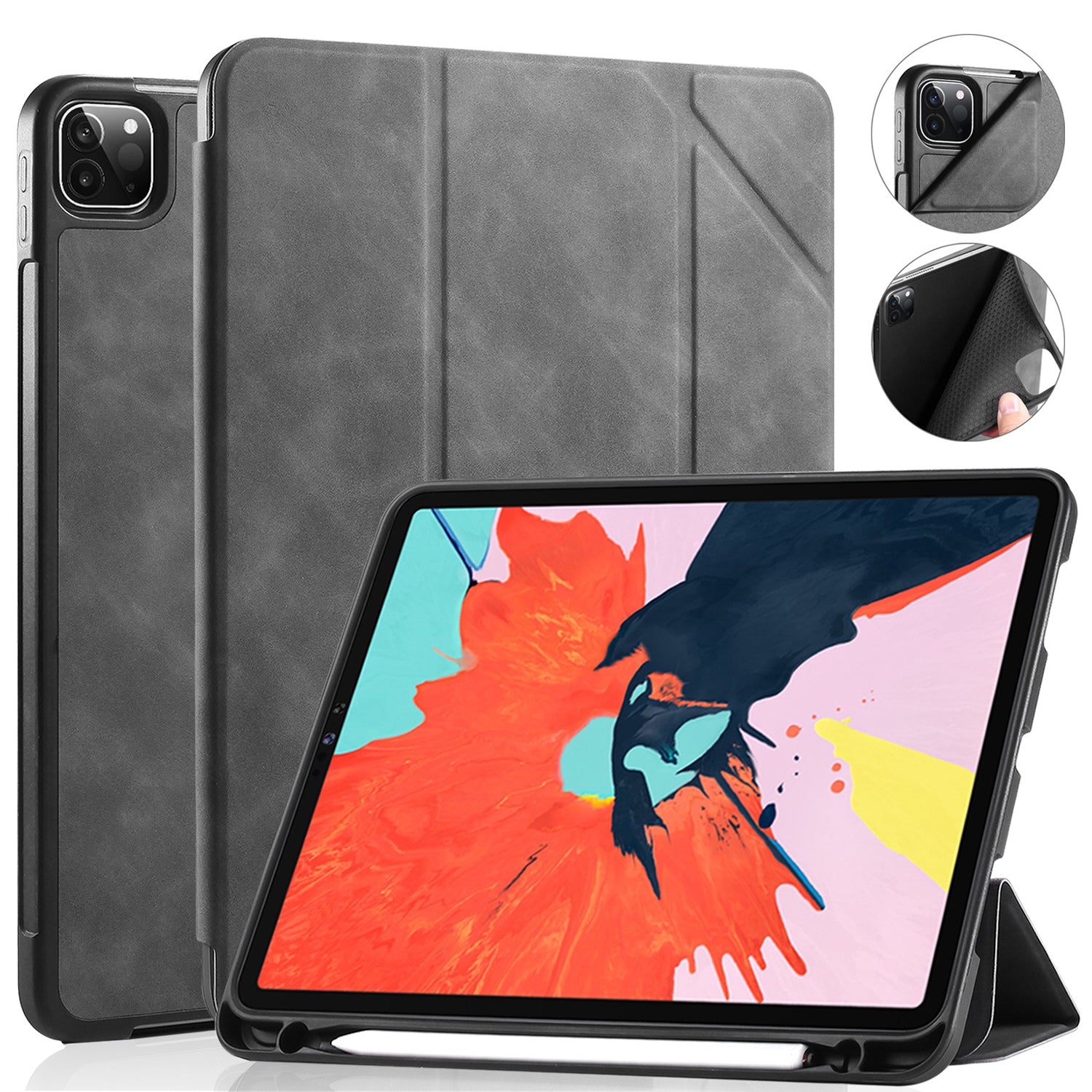DG.MING See Series Auto Wake & Sleep Leather Phone Case for Apple iPad Pro 11-inch (2020)