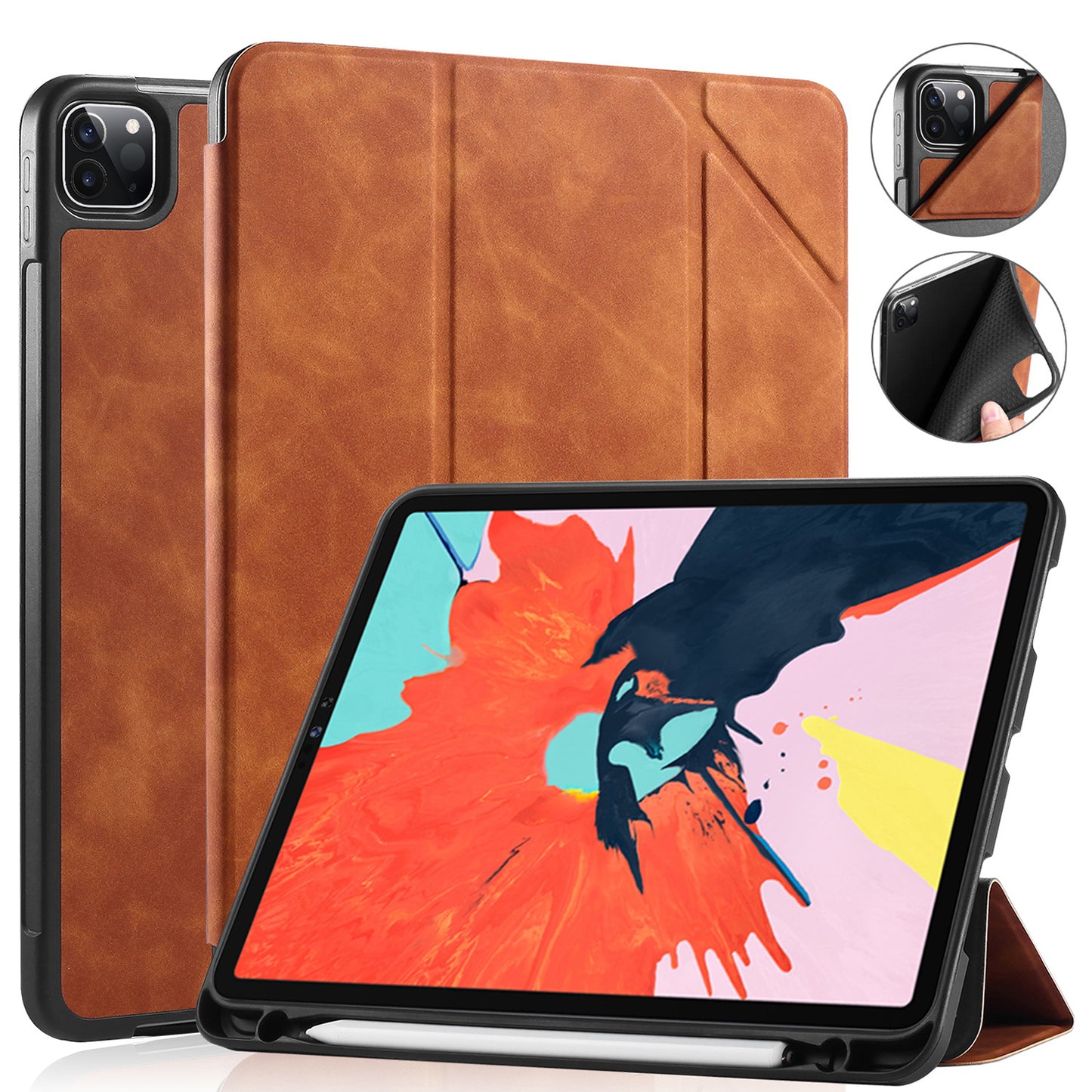 DG.MING See Series Auto Wake & Sleep Leather Phone Case for Apple iPad Pro 11-inch (2020)