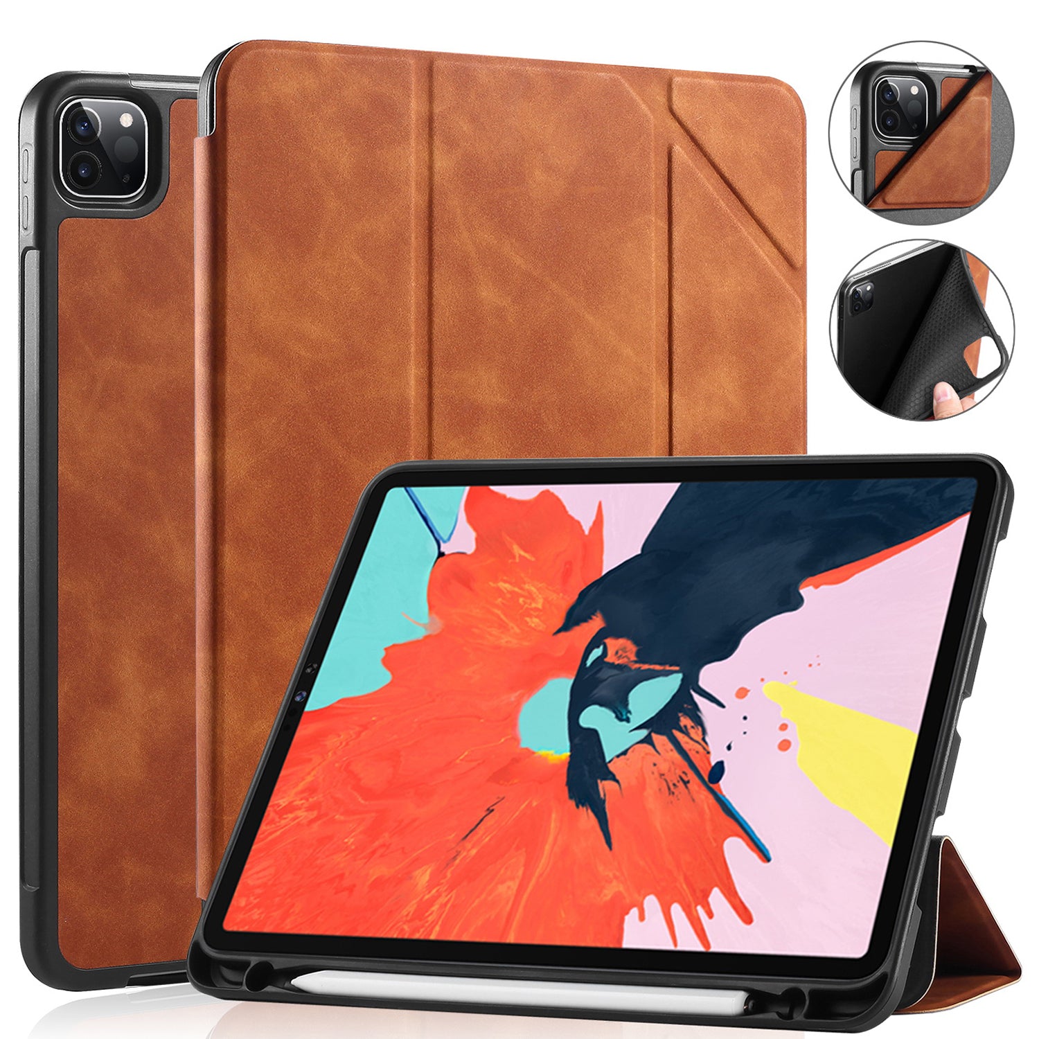 DG.MING See Series Auto Wake & Sleep Leather Phone Case for Apple iPad Pro 11-inch (2020)