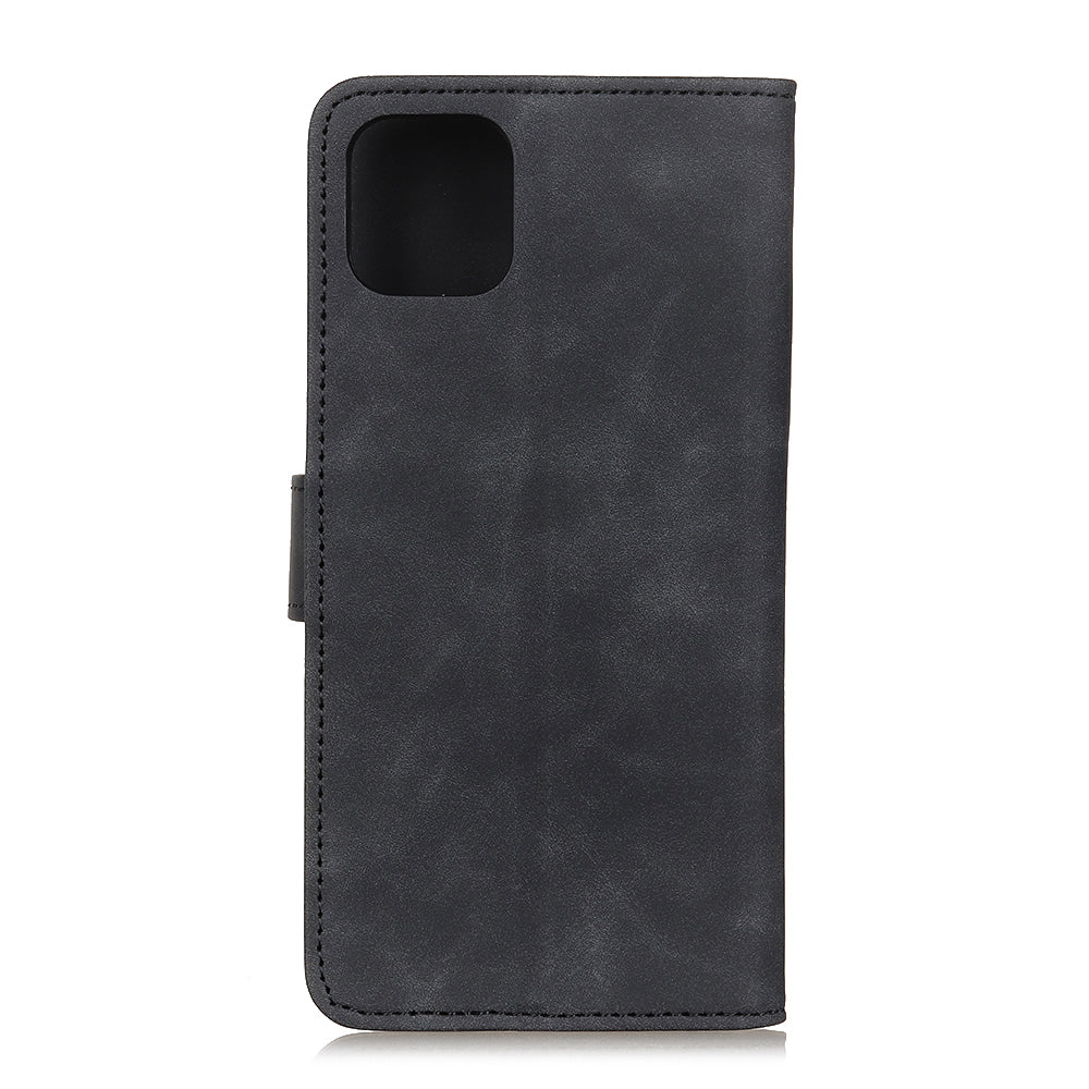 KHAZNEH Retro Leather Wallet Mobile Phone Shell for iPhone 12 Pro/12