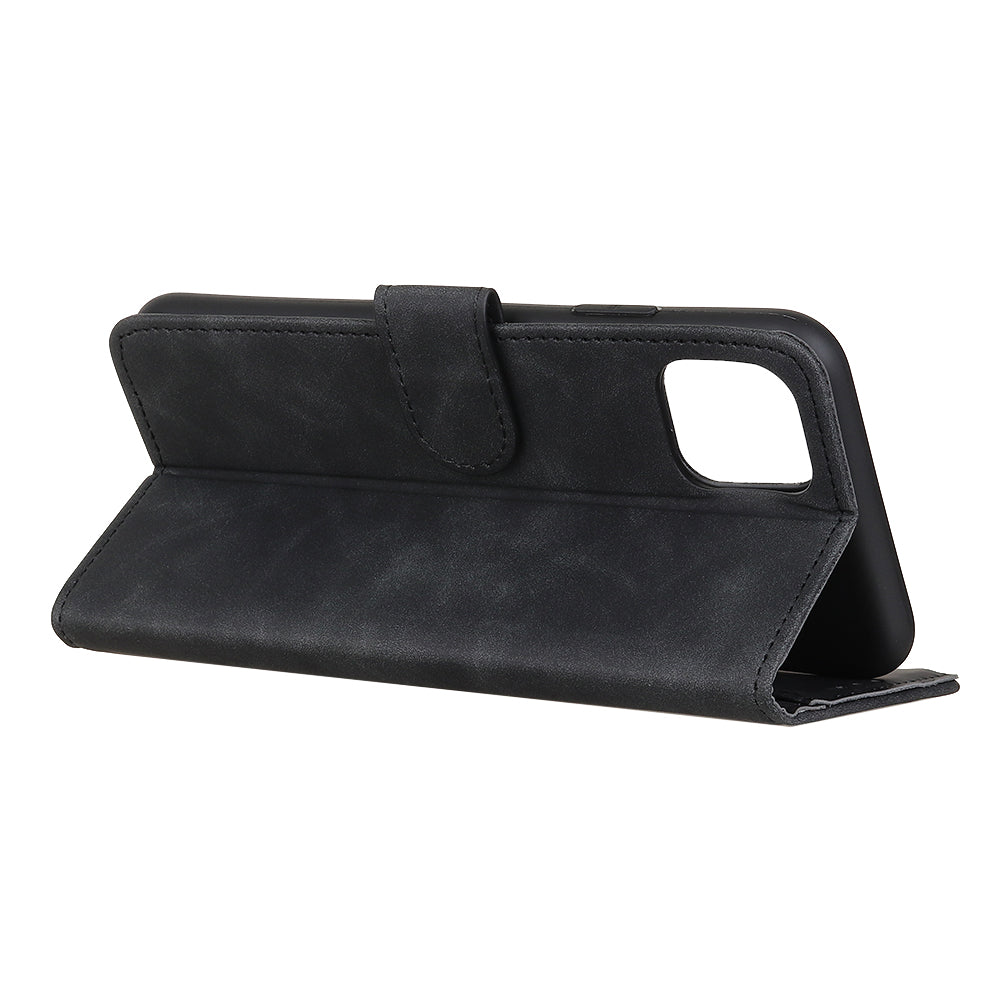 KHAZNEH Retro Leather Wallet Mobile Phone Shell for iPhone 12 Pro/12