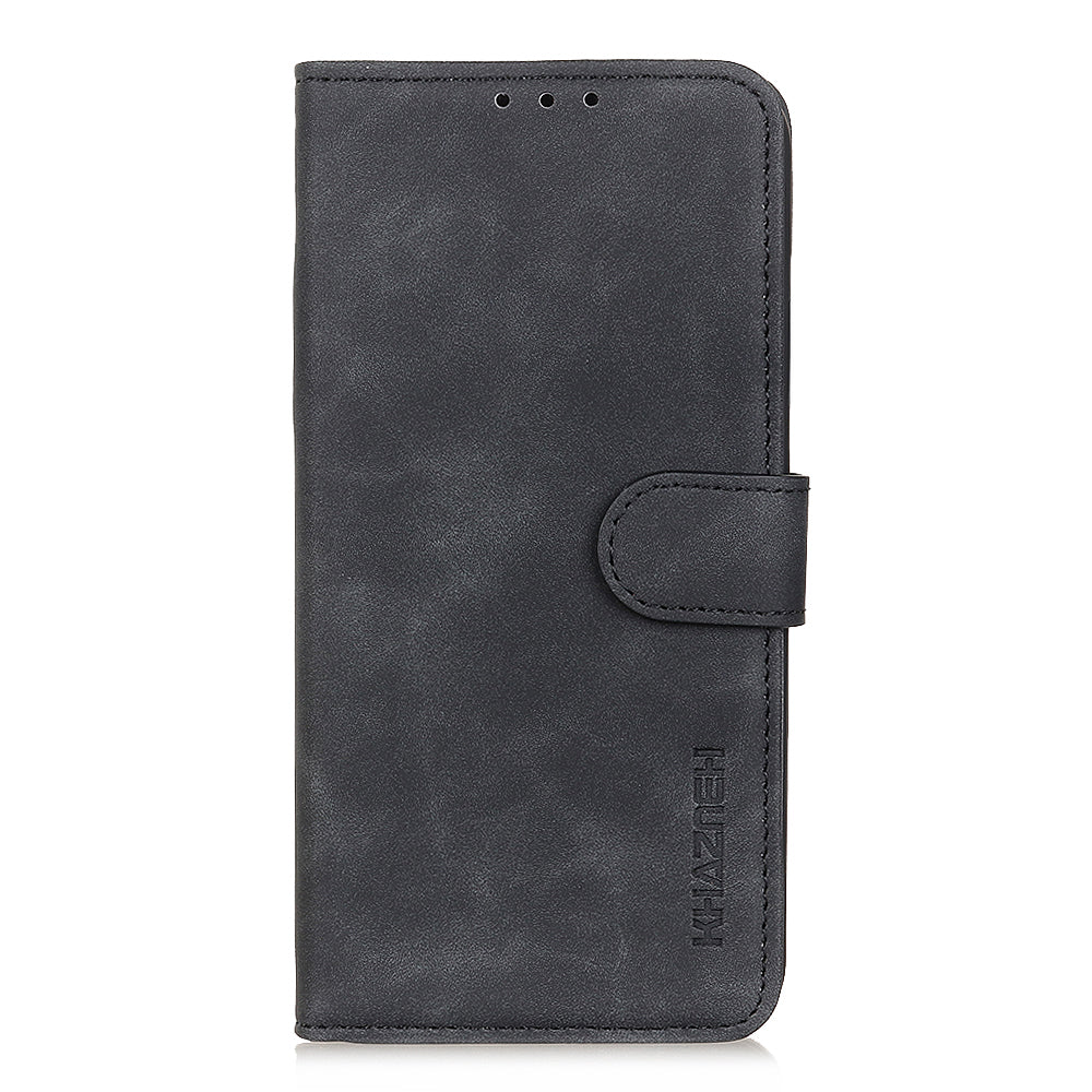 KHAZNEH Retro Leather Wallet Mobile Phone Shell for iPhone 12 Pro/12