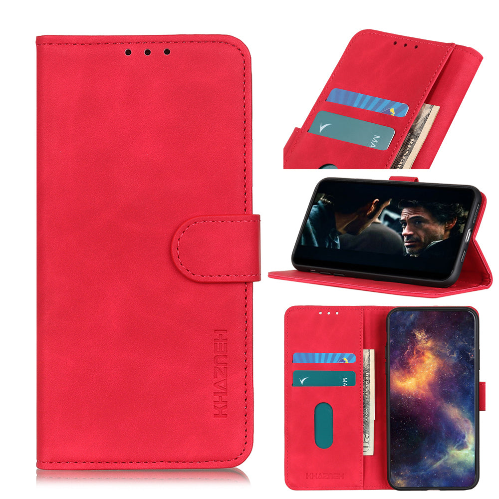 KHAZNEH Retro Leather Wallet Mobile Phone Shell for iPhone 12 Pro/12