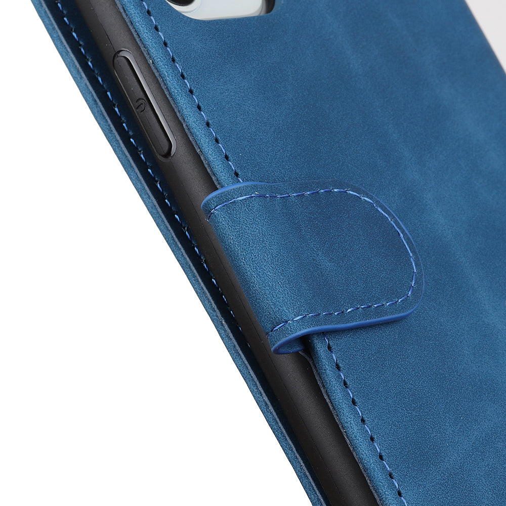 KHAZNEH Retro Leather Wallet Mobile Phone Shell for iPhone 12 Pro/12
