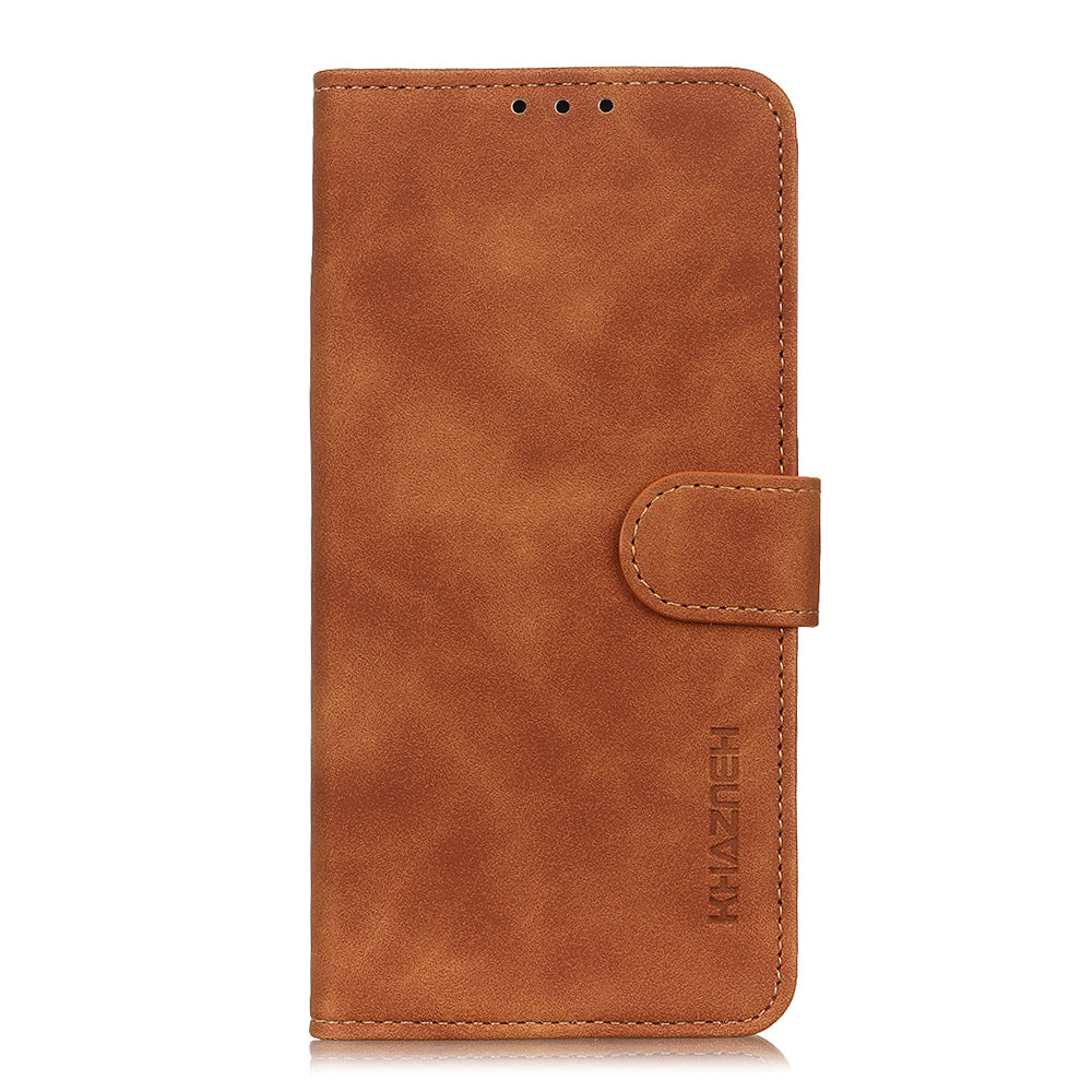 KHAZNEH Retro Leather Wallet Mobile Phone Shell for iPhone 12 Pro/12