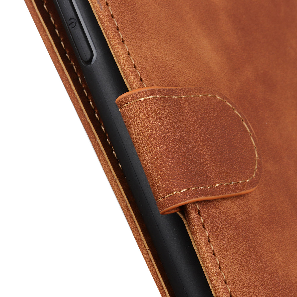 KHAZNEH Retro Leather Wallet Mobile Phone Shell for iPhone 12 Pro/12