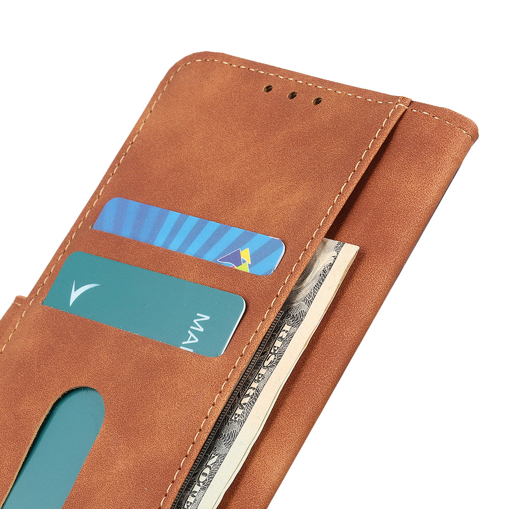 KHAZNEH Retro Leather Wallet Mobile Phone Shell for iPhone 12 Pro/12