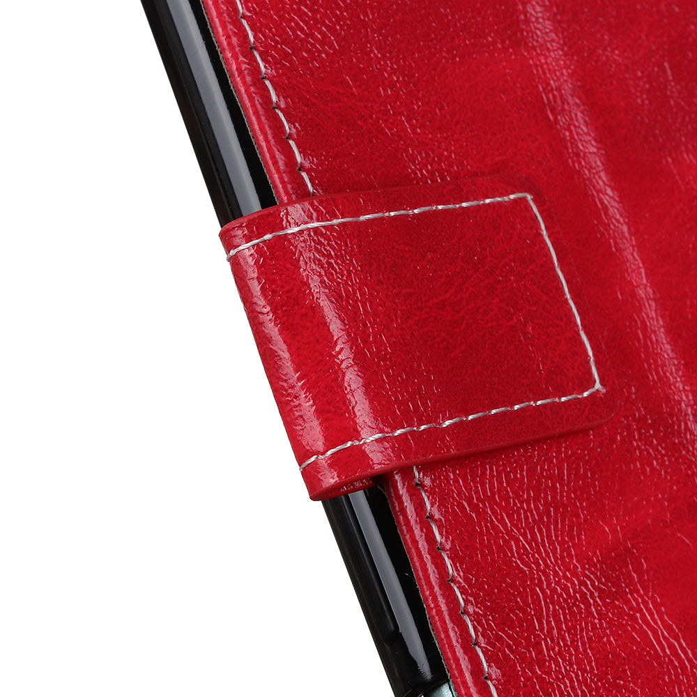 For iPhone 12 / 12 Pro 6.1 inch Crazy Horse Texture Vintage Leather Wallet Case Magnetic Shockproof Protective Cover with Stand Function