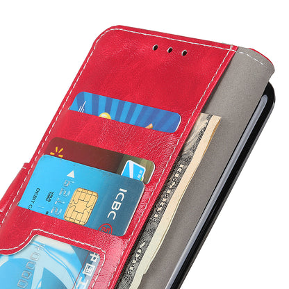 For iPhone 12 / 12 Pro 6.1 inch Crazy Horse Texture Vintage Leather Wallet Case Magnetic Shockproof Protective Cover with Stand Function
