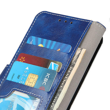 For iPhone 12 / 12 Pro 6.1 inch Crazy Horse Texture Vintage Leather Wallet Case Magnetic Shockproof Protective Cover with Stand Function