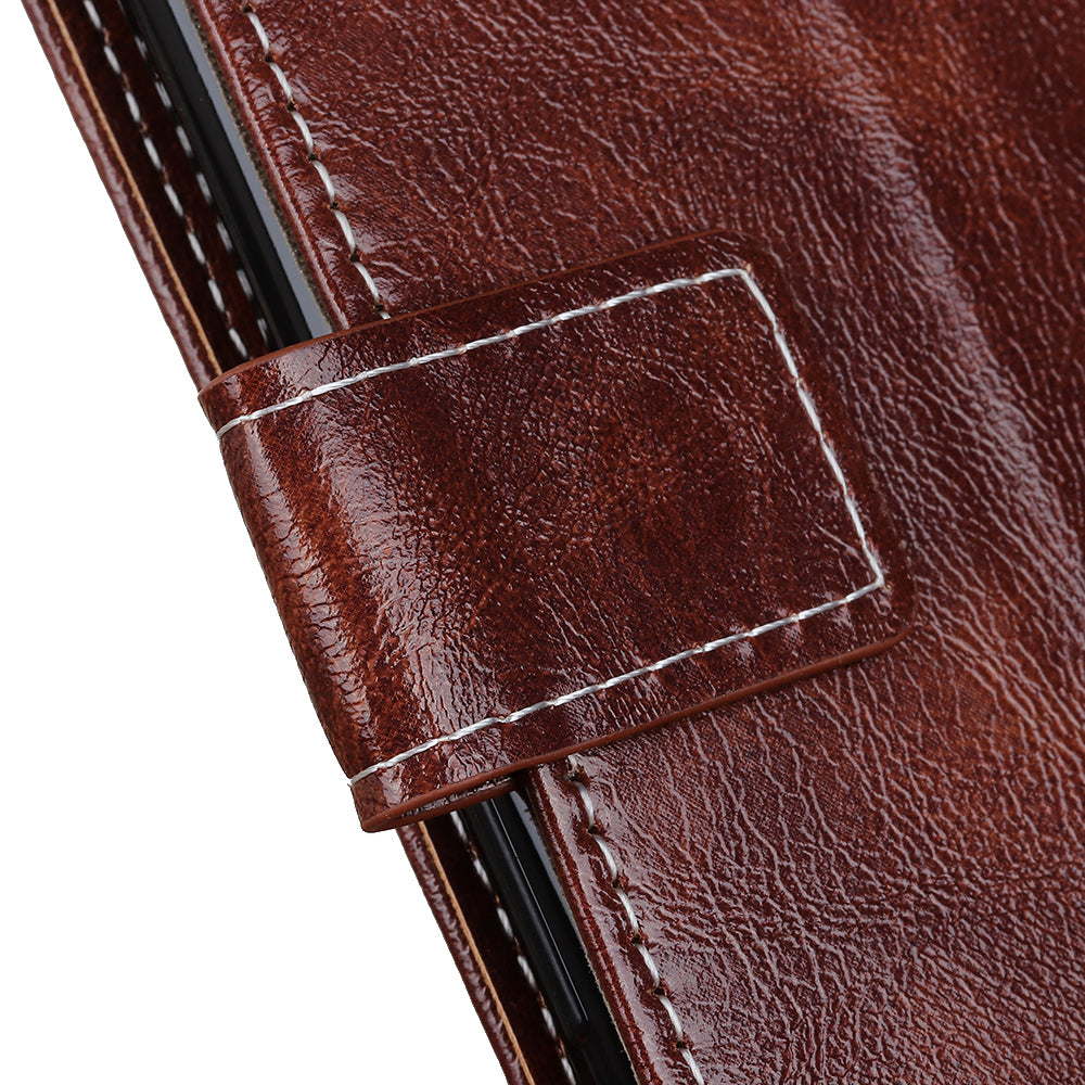 For iPhone 12 / 12 Pro 6.1 inch Crazy Horse Texture Vintage Leather Wallet Case Magnetic Shockproof Protective Cover with Stand Function