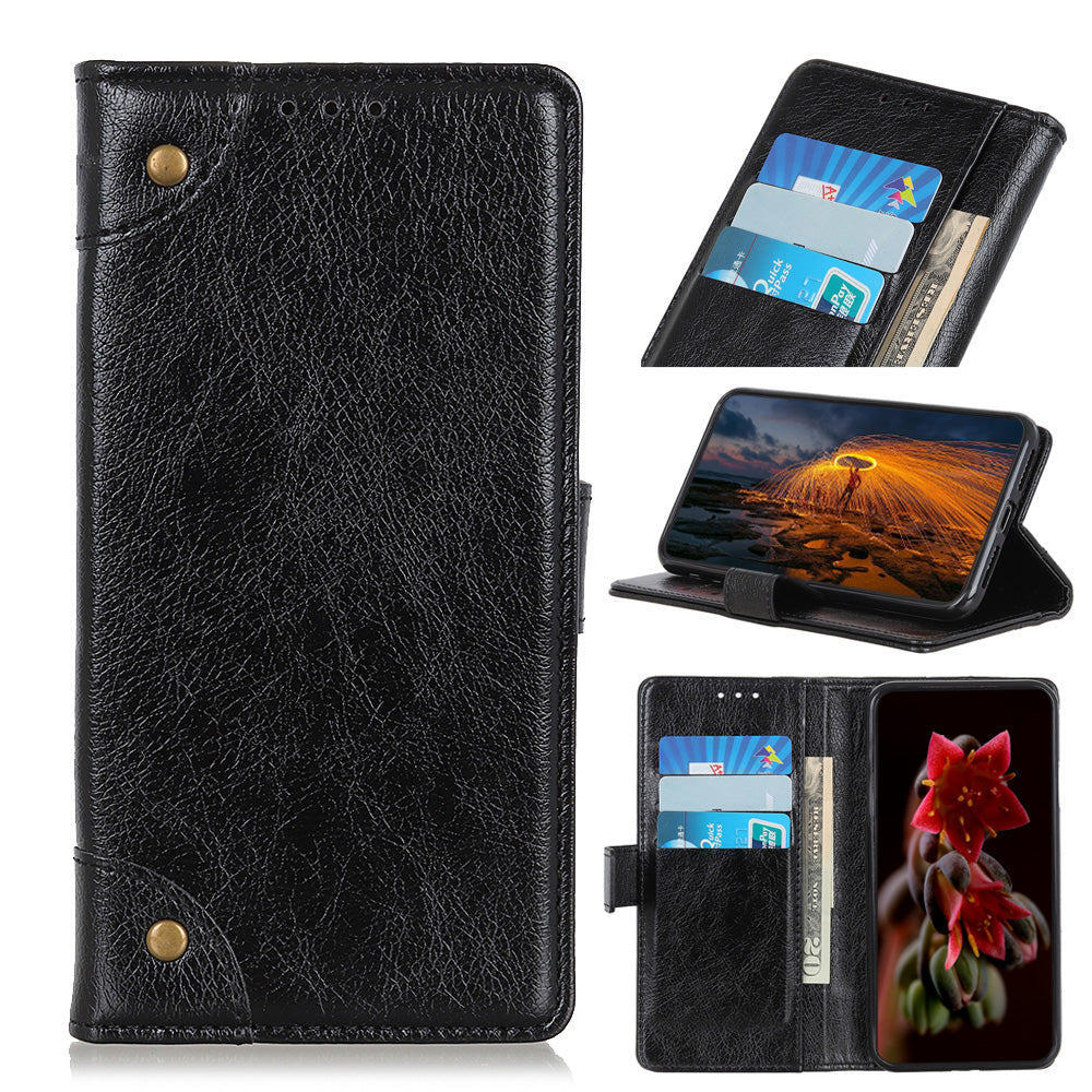 Nappa Texture Wallet Leather Cell Phone Case for iPhone 12 Pro/12