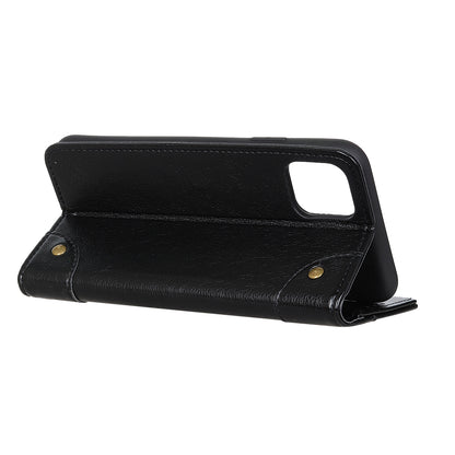 Nappa Texture Wallet Leather Cell Phone Case for iPhone 12 Pro/12