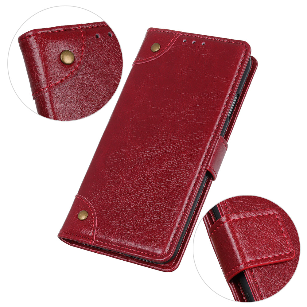 Nappa Texture Wallet Leather Cell Phone Case for iPhone 12 Pro/12