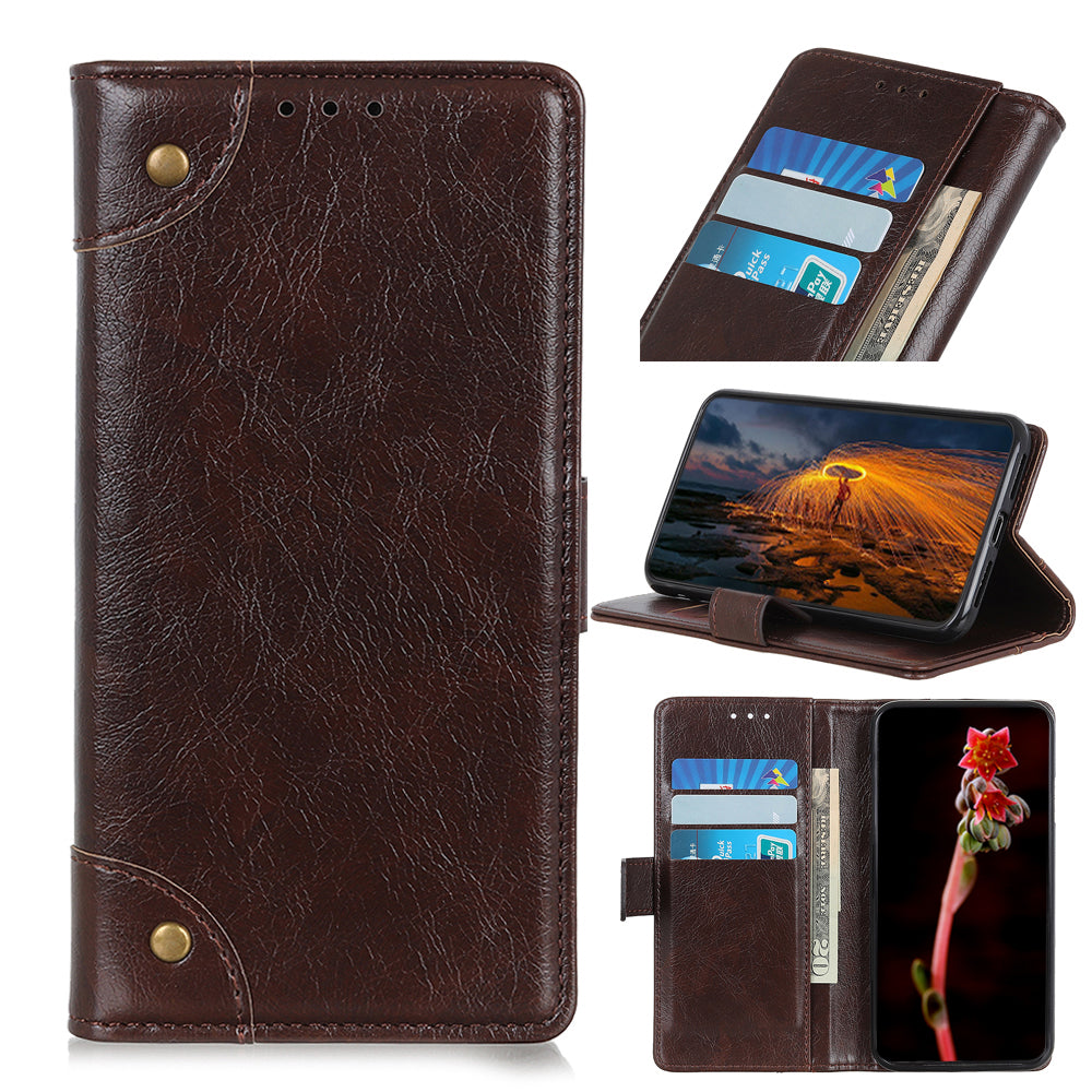 Nappa Texture Wallet Leather Cell Phone Case for iPhone 12 Pro/12