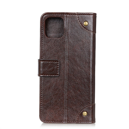 Nappa Texture Wallet Leather Cell Phone Case for iPhone 12 Pro/12