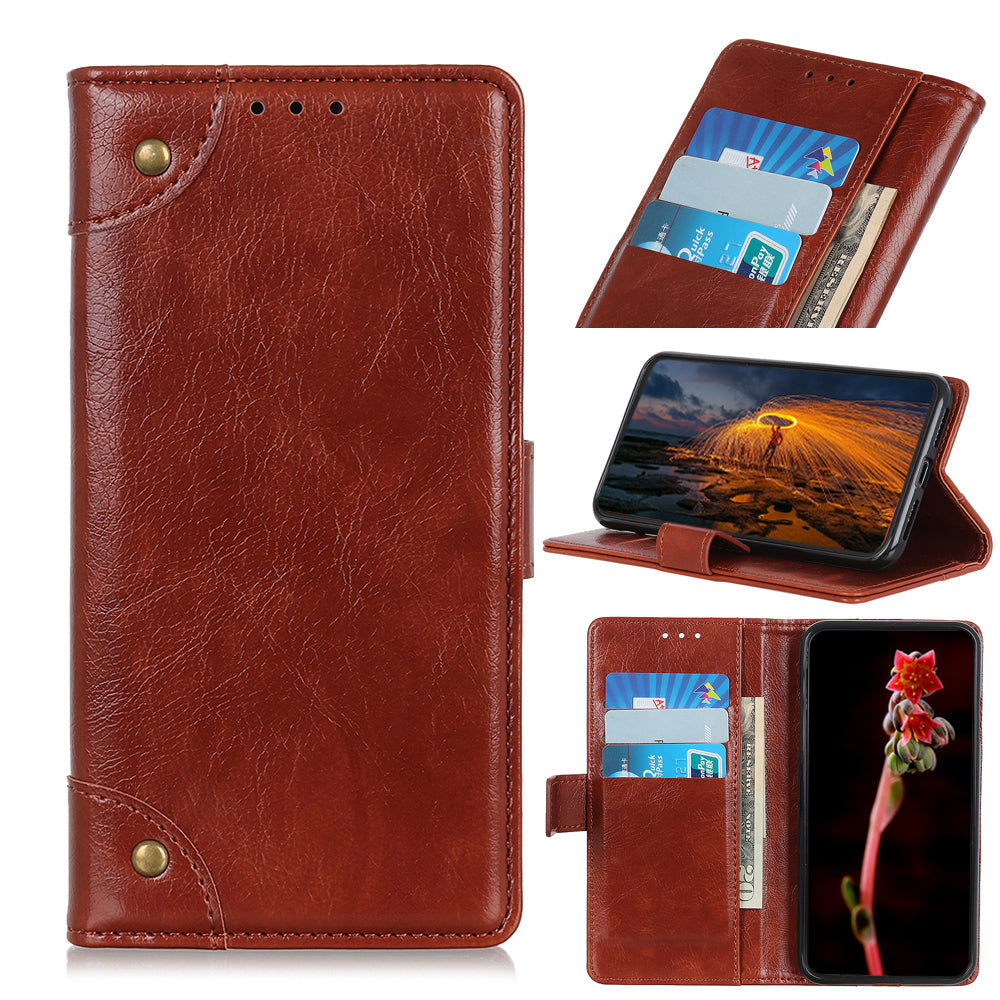 Nappa Texture Wallet Leather Cell Phone Case for iPhone 12 Pro/12