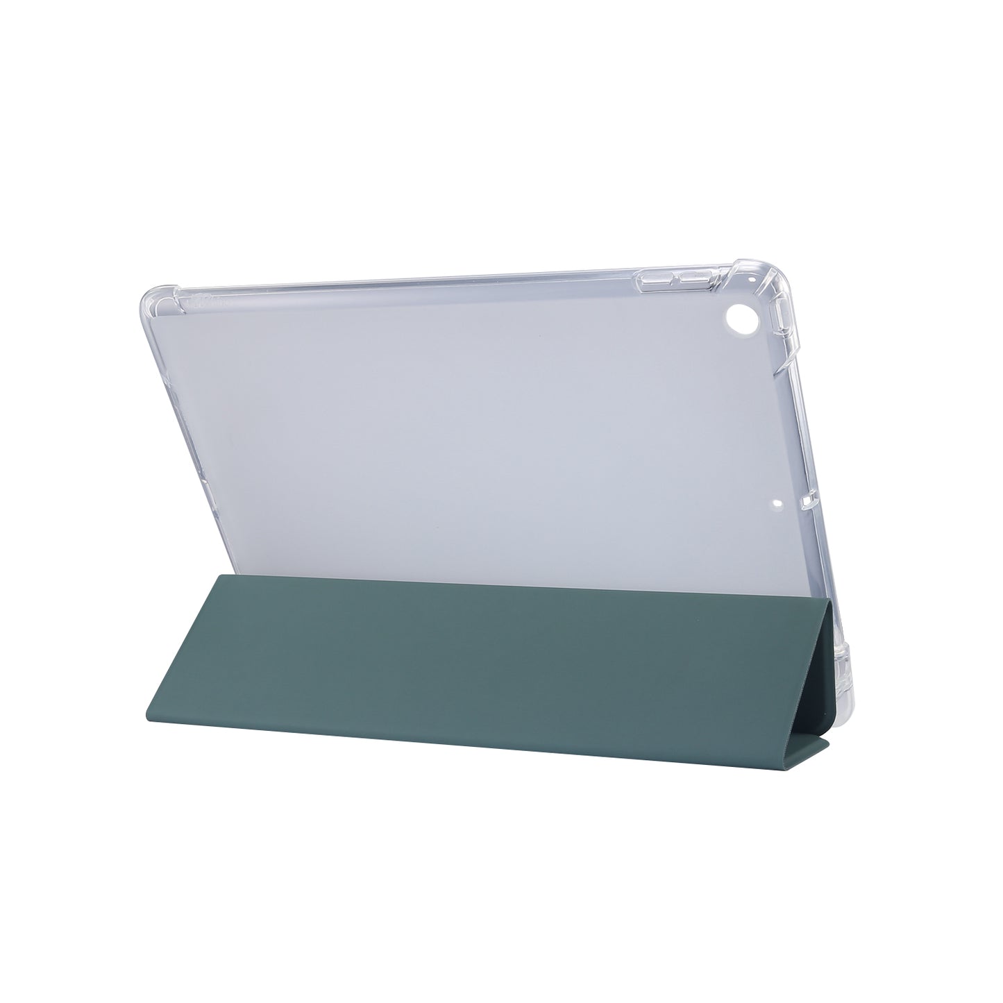 Skin Feel Tri-fold Stand Shockproof Leather Smart Case with Pen Slot for iPad 10.2 (2021)/(2020)/(2019)