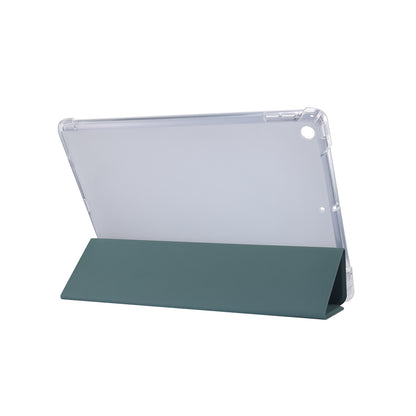 Skin Feel Tri-fold Stand Shockproof Leather Smart Case with Pen Slot for iPad 10.2 (2021)/(2020)/(2019)
