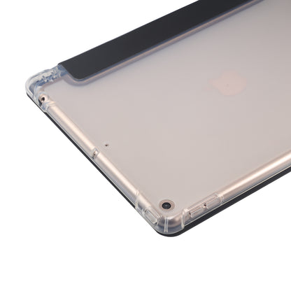 Skin Feel Tri-fold Stand Shockproof Leather Smart Case with Pen Slot for iPad 10.2 (2021)/(2020)/(2019)