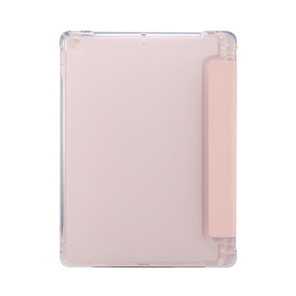Skin Feel Tri-fold Stand Shockproof Leather Smart Case with Pen Slot for iPad 10.2 (2021)/(2020)/(2019)