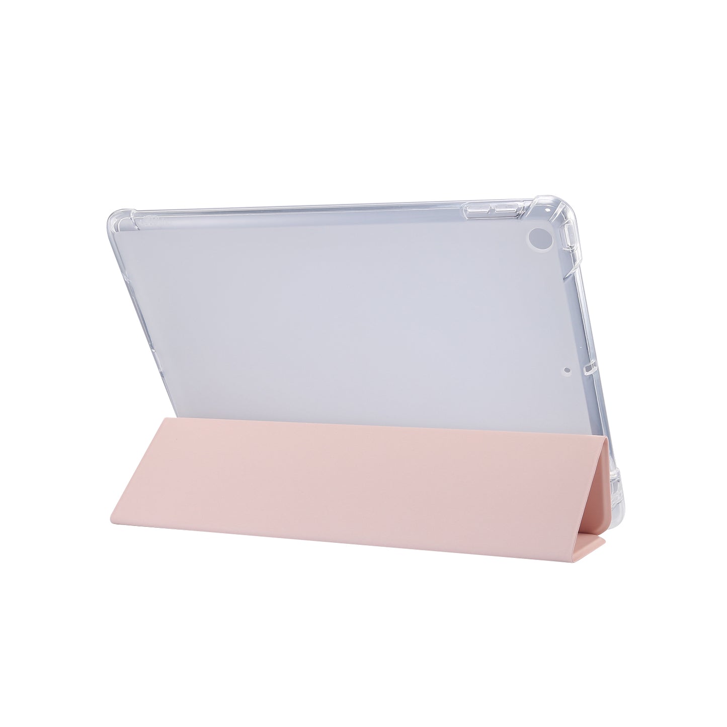 Skin Feel Tri-fold Stand Shockproof Leather Smart Case with Pen Slot for iPad 10.2 (2021)/(2020)/(2019)