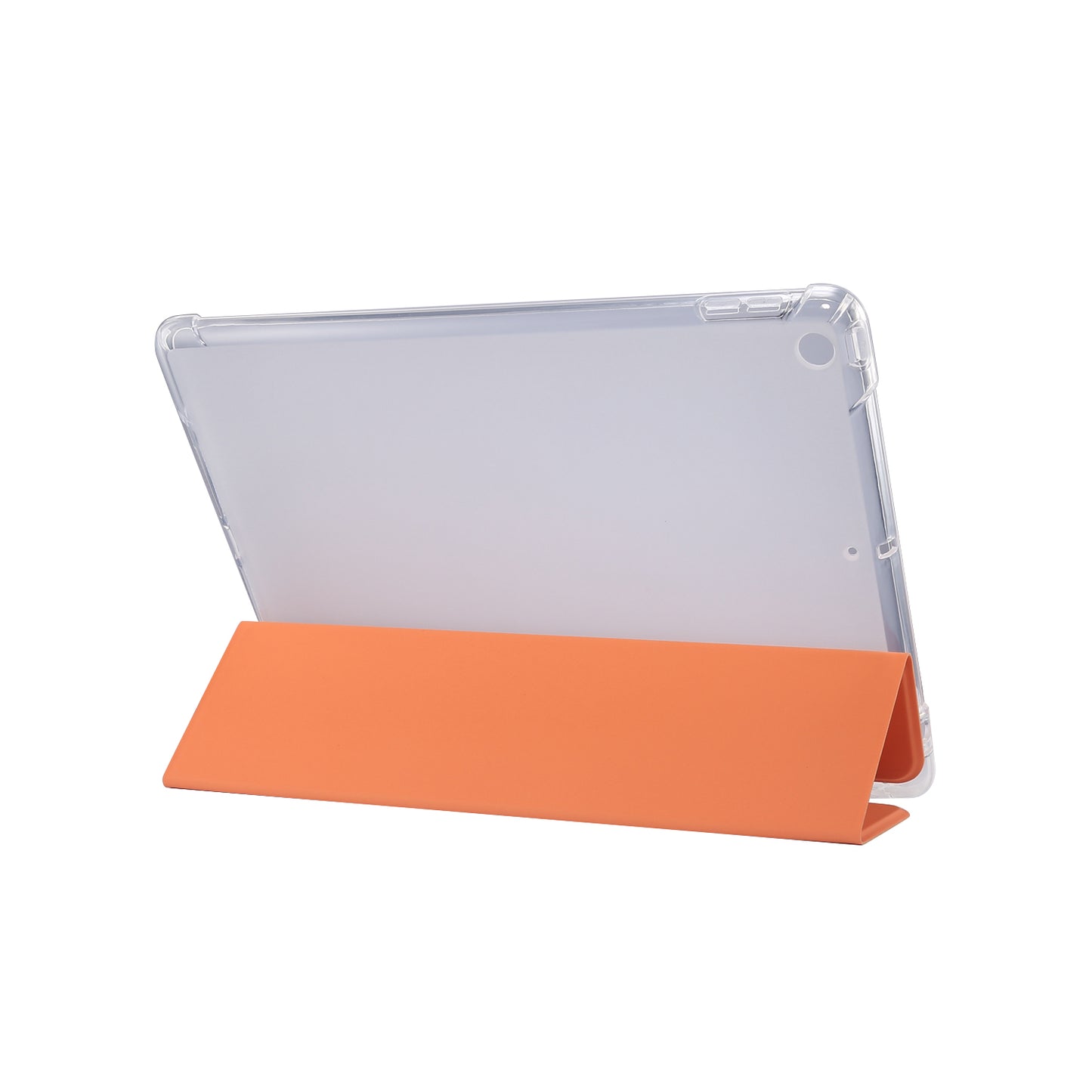 Skin Feel Tri-fold Stand Shockproof Leather Smart Case with Pen Slot for iPad 10.2 (2021)/(2020)/(2019)