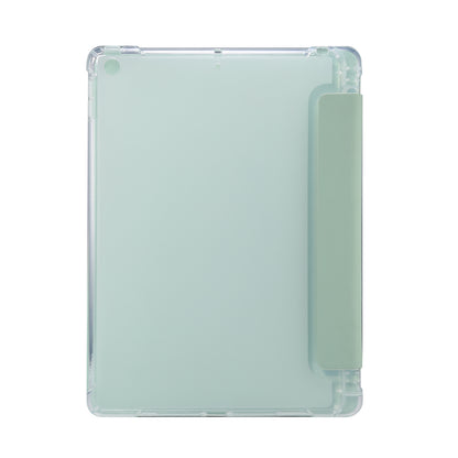 Skin Feel Tri-fold Stand Shockproof Leather Smart Case with Pen Slot for iPad 10.2 (2021)/(2020)/(2019)