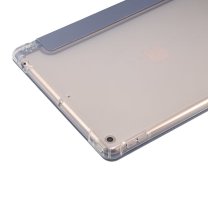 Skin Feel Tri-fold Stand Shockproof Leather Smart Case with Pen Slot for iPad 10.2 (2021)/(2020)/(2019)