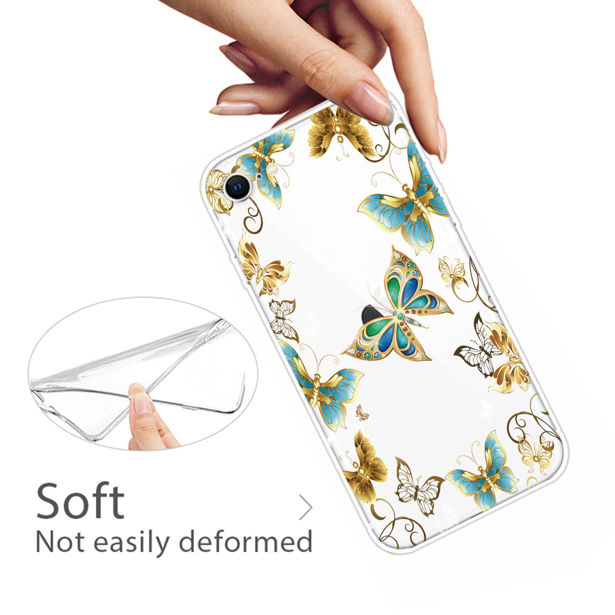 Pattern Printing Soft TPU Cover for iPhone SE (2020)/SE (2022)/8/7