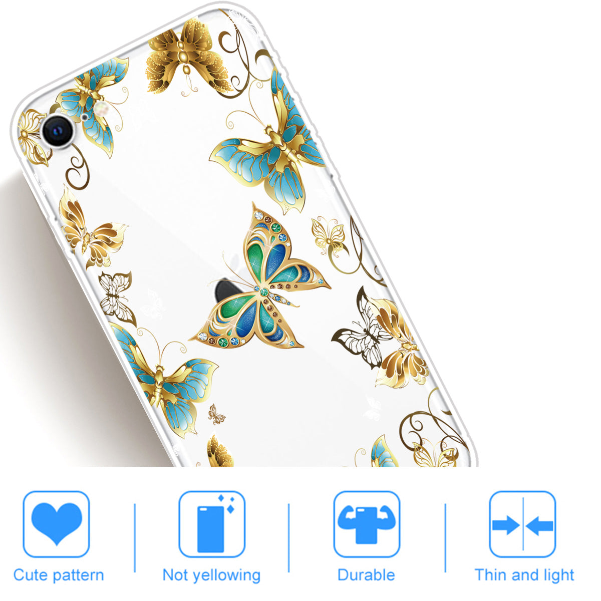 Pattern Printing Soft TPU Cover for iPhone SE (2020)/SE (2022)/8/7